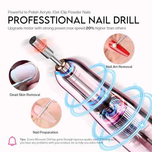 Morovan Acrylic Nail Kit with Everything: Beginners Professional Nail Kit Set for Starter Acrylic Nail with Drill Nail Christmas