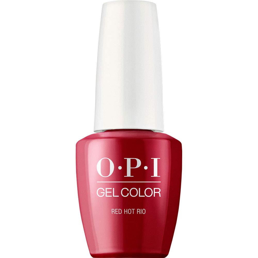 Opi Gelcolor, Red Hot Rio, Red Gel Nail Polish, 0.5 Fl Oz