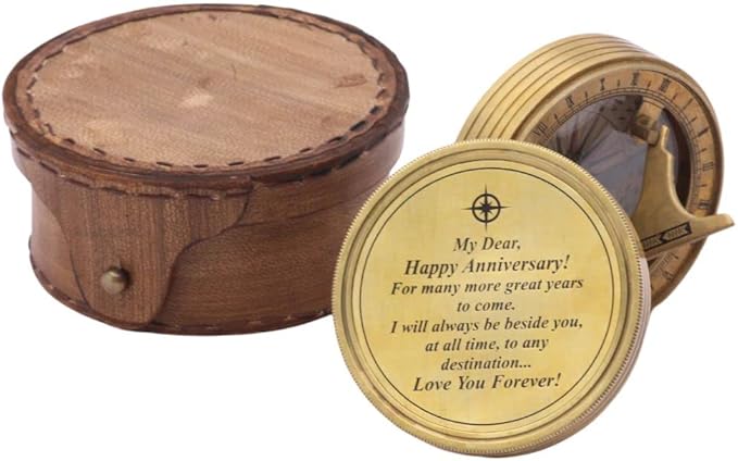 to My Husband I Love You, Brass Compass Engraved Gifts for Men, Bronze Gifts for Men, Romantic Gifts for Him/Her, Keepsake Gifts for Husband, 5th/25th 50th Wedding Gift Ideas