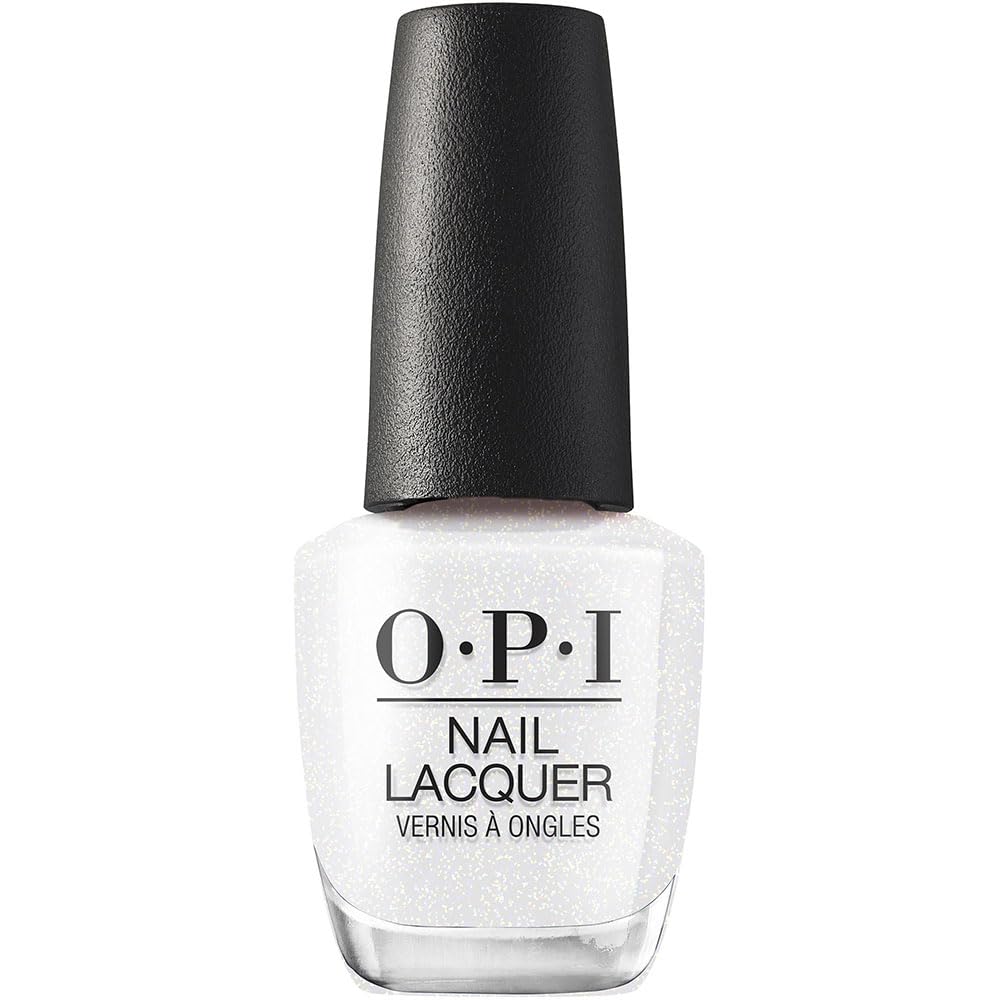 Opi Nail Lacquer, Soft Sheer & Glitter Finish White Nail Polish, Up To 7 Days Of Wear, Chip Resistant & Fast Drying, Spring '24,