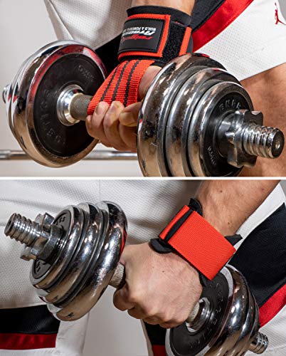 Fast Grip Lifting Straps for weightlifting Strength Training (+ Training Plans) Professional quick fastening with Metal Bolts for Powerlifting, Crossfit & Fitness - Bodybuilding for Men and Women