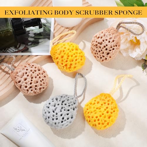 36 Pcs Bath Sponge Deep Cleansing Body Loofah Gentle and Deep Exfoliating Body Scrubber Bath Accessories Men Women Baby Sponge for Bathing Shower (Classic Color)