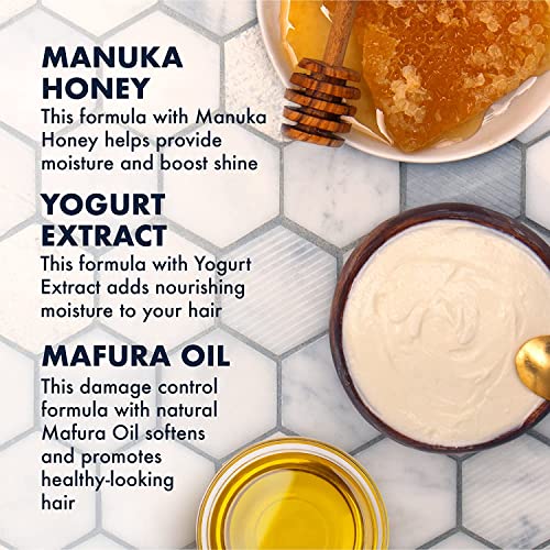 SheaMoisture Manuka Honey & Yogurt Hydrate + Repair Bundle – Protein Power Treatment & Multi-Action Leave-In Conditioner, 8 Oz Ea (2 Piece Set)