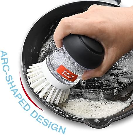 4 Pack Palm Brush Refills for OXO Soap Dispensing Palm Brush, Palm Brush Replacement Head