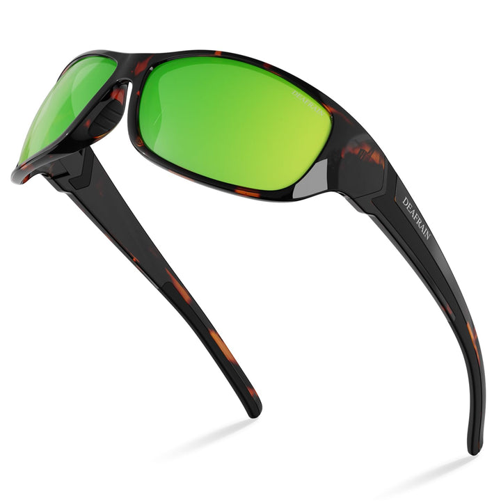 DEAFRAIN Polarized Sports Sunglasses for Men Women Sun Glasses Shades for Fishing Driving Cycling Running