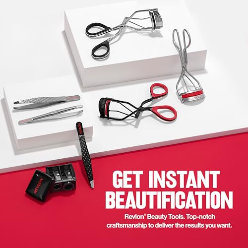 Revlon Extra Curl Lash Curler, Gives an All Day Dramatic Eyelash Look, with Non-Slip Finger Grips, Easy to Use, 1 Count
