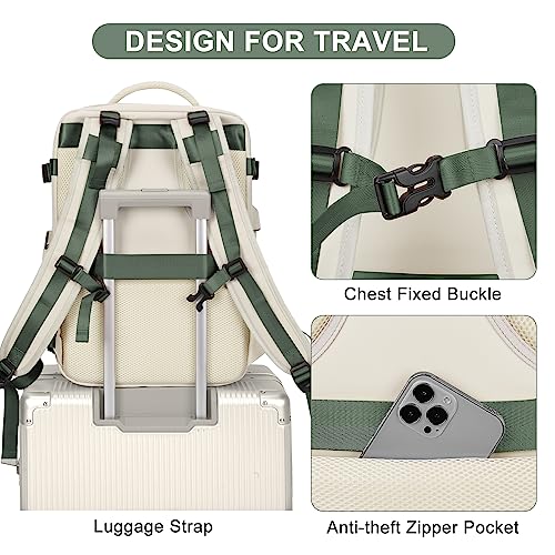 coofay Large Travel Backpack For Women Men Airline Approved Carry On Backpack Flight Approved Waterproof Sports Luggage Backpack Casual Daypack Hiking Backpack