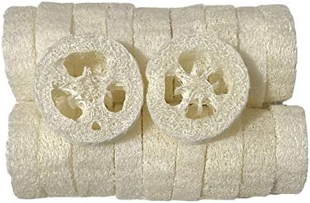 2cm Natural Loofah Cuts Loofah Slices for Soap Making or Soap Dish Pack of 20