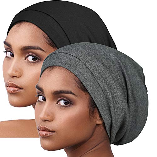 Alnorm Satin Cap for Curly Hair Sleeping Headwear for Women Long Hair