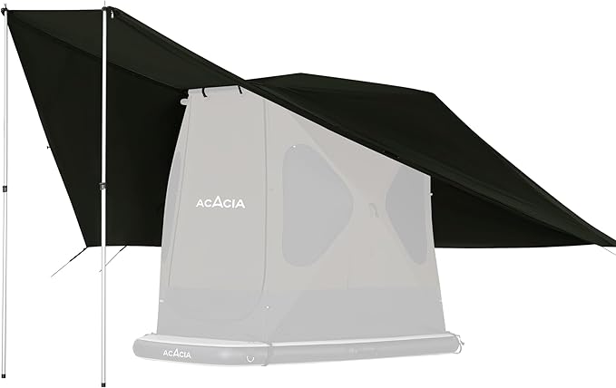 ACACIA Canopy 2-3 Person for Space Acacia Camping System, PU2000 Waterproof Camping Tarp for 4 Season Camping, UPF50+ Sunproof Tent Tarp with 2 Telescoping Poles, Carry Bag, Summer Night