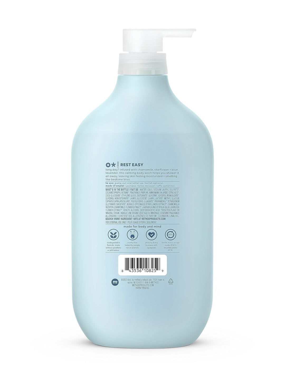 Method Body Wash – Wind Down | Paraben-Free, 28 Fl Oz | Relaxing Clean
