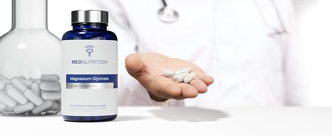 Magnesium Glycinate 275mg per Serving | 90 Vegan Capsules | Non-GMO, Gluten-Free, Gentle on Digestion | Supports Sleep, Heart & Bone Health | Made in USA