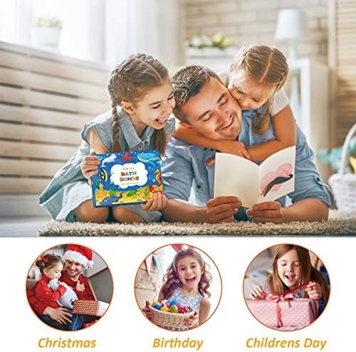 Bath Bombs for Kids with Surprise Inside - 12Pcs Kids Bubble Bath Fizzies with Sea Animal Toys, Gentle Safe for Skin Moisturize. Birthday Christmas Gifts for Boys Girls