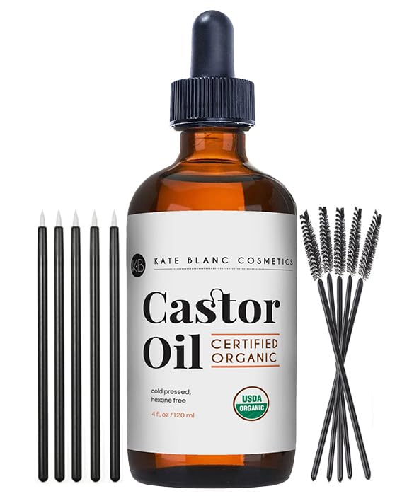 Organic Castor Oil 4Oz | 100% Pure & Cold Pressed | Hair & Skin Moisturizer