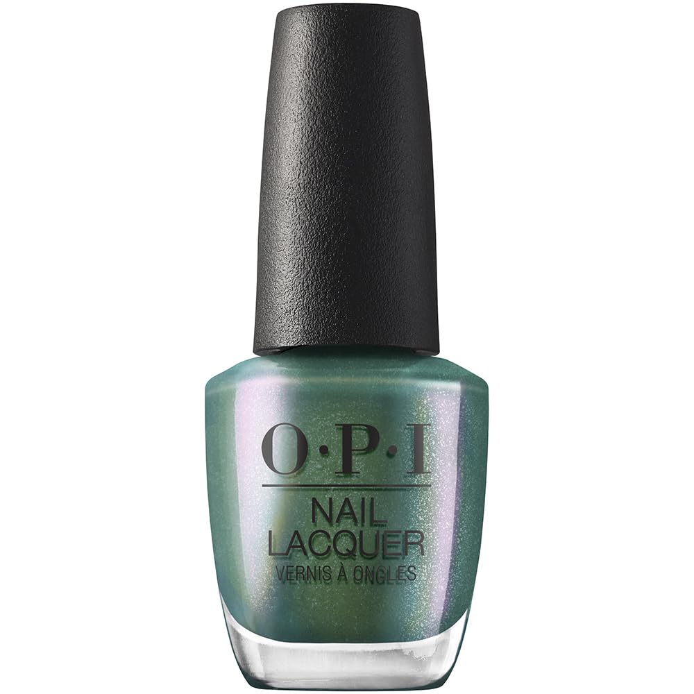 Opi Nail Lacquer, Sheer & Dark Shimmer Finish Green Nail Polish, Up To 7 Days Of Wear, Chip Resistant & Fast Drying, Fall 2023 C