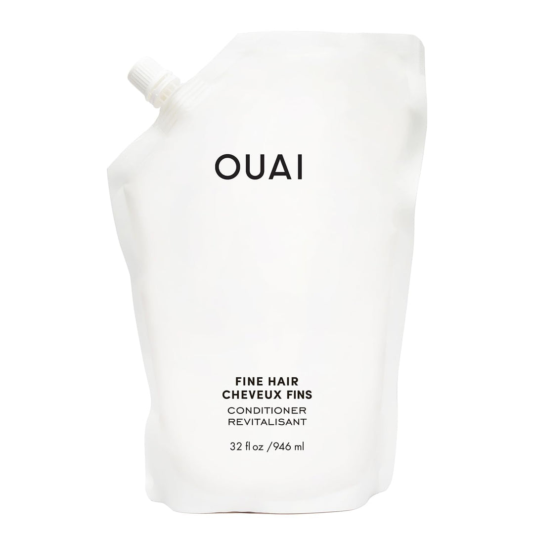 Ouai Fine Hair Conditioner Refill - Volumizing Conditioner Made With Keratin, Biotin And Chia Seed Oil - Adds Softness, Bounce A