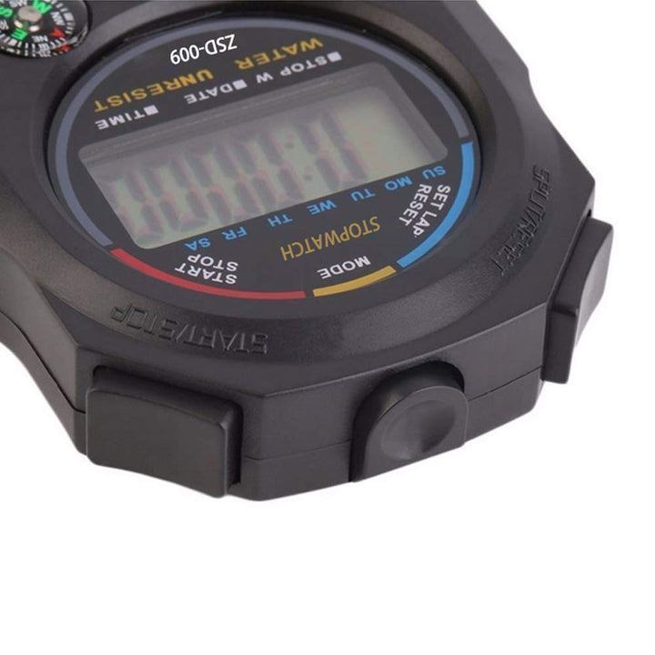 6 Pack Multi-Function Electronic Digital Sport Stopwatch Timer, Large Display with Date Time and Alarm Function,Suitable for Sports Coaches Fitness Coaches and Referees