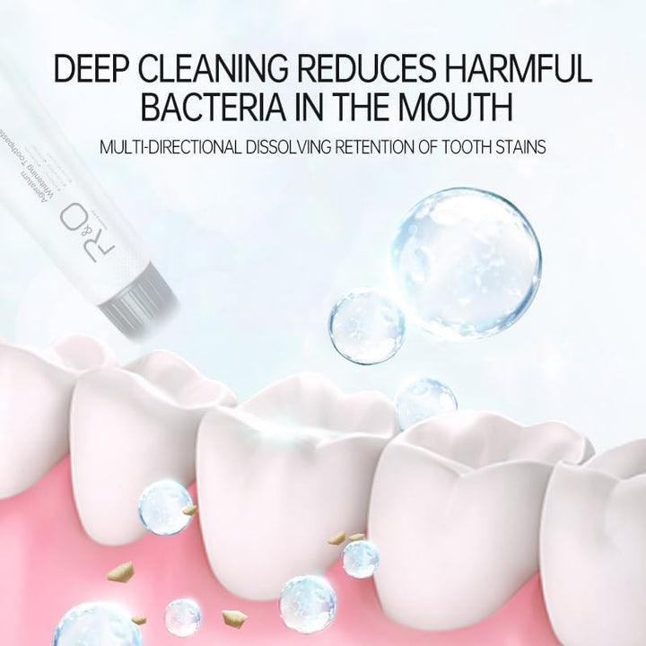 R&O Ageratum Whitening Toothpaste with Bamboo Charcoal, 3.53 oz - Removes Stubborn Stains, Great for Teeth Whitening, Reduces Plaque, Promotes Oral Health with Long - Lasting Fresh Breath (3 Tubes)