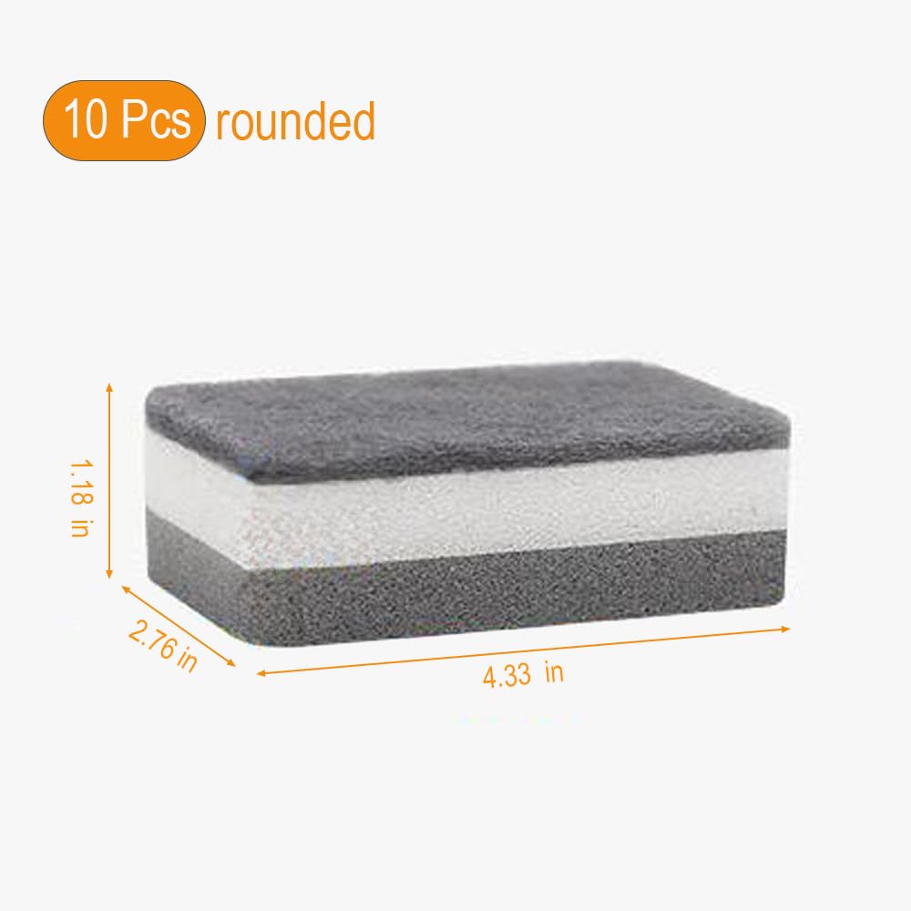 10 Pack Non-Scratch Scrub Sponge, Kitchen Cleaning Sponge for Cookware, Natural Kitchen Sponges, Cleaning Supplies for Dishes, Bathroom, Household Use
