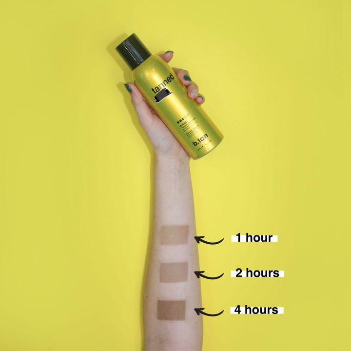 b.tan Self Tanner Bronzing Mist – Fast 1-Hour Sunless Tanning Spray | Vegan, No Smell