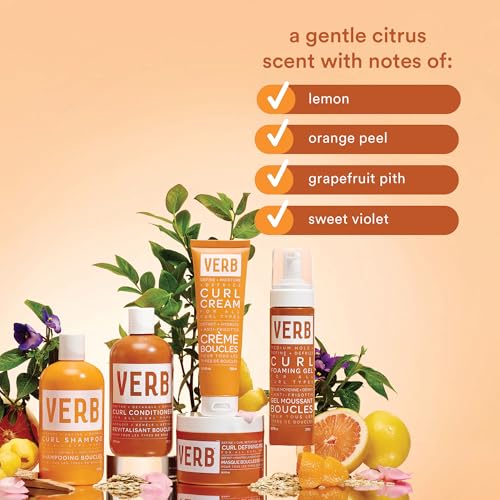 VERB Curl Conditioner - Soften, Define + Hydrate - Frizz Control + Curl Retention - Vegan, No Parabens or Harmful Sulfates
