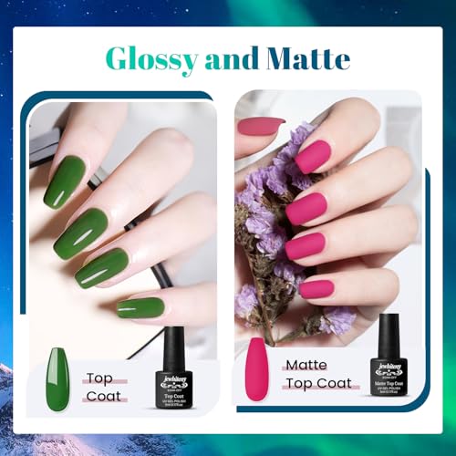 JEWHITENY 14 Colors Poly Nail Gel Kit With U V Lamp Poly Nail Extension Gel All-in-one Kit Builder Strengthen Art Starter DIY At Home Gifts For Women