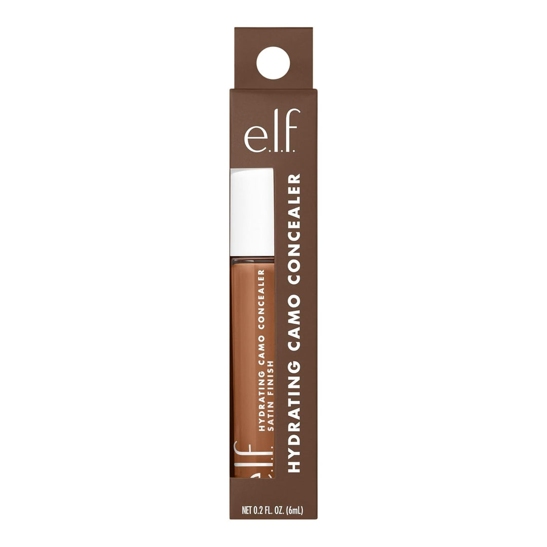 e.l.f. Hydrating Camo Concealer | Full-Coverage, Satin Finish | Vegan, Deep Cinnamon
