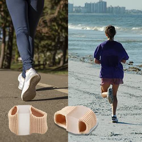 12 Packs Gel Toe Separators for Overlapping Toes, Toe Spacers for Bunions Bunion Corrector for Women and Men, 2 Loops Bunion Corrector for First Two Toes