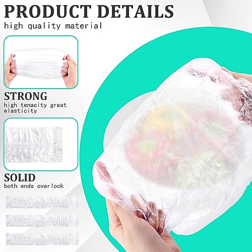 NICEMOVIC 1000PCS Disposable Shower Caps Bulk, Waterproof Thick Plastic Clear Shower Hair Cap For Women Men, Elastic Hair Processing Caps for Treatment, Spa, Hair Solon, Travel, Hotel and Home Use