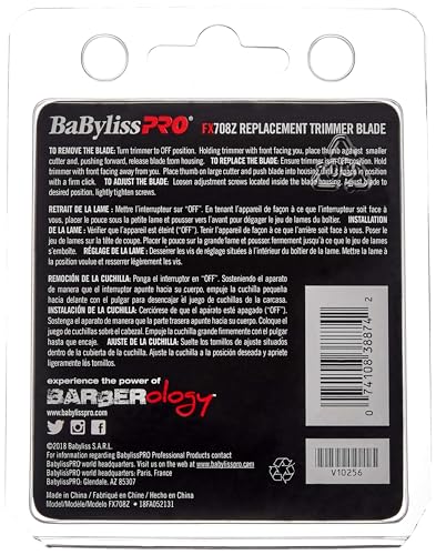 BaBylissPRO Barberology FX708Z Stainless Steel Replacement T-Blade for FX788RG and FX788S