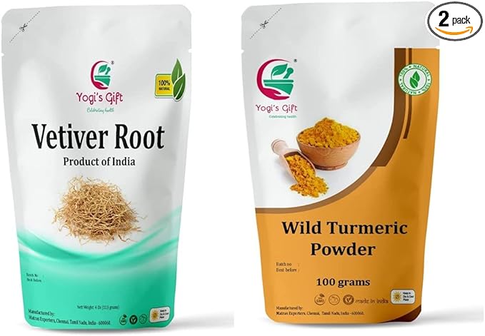Multi Pack | Vetiver Root + Wild Turmeric Powder Bundle