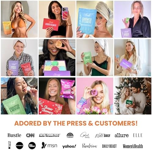 Cleverfy Citrus Shower Steamers Aromatherapy for Women and Men – Self-Care Shower Bombs for Energy Boost and Relaxation – 18 Tablets