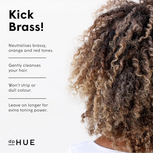 dpHUE Cool Brunette Shampoo - 8.5 oz - Blue Pigments Neutralize Unwanted Orange, Red & Brassy Tones - Color Safe - Paraben, SLS & SLES Sulfate Free - Leaping Bunny Certified