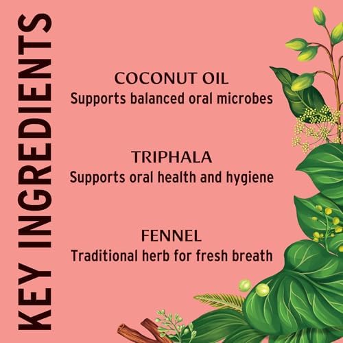 Banyan Botanicals Cinnamon Daily Swish – Organic Ayurvedic Pulling Oil with Coconut Oil – Mouthwash for Fresh Breath and Sparkling Oral Health* – 8 oz – Non GMO Sustainably Sourced Vegan