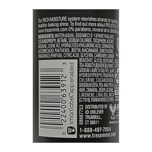 TRESemme Moisture Rich Shampoo, 3 Fl. Oz. Travel Size, 2 Pack