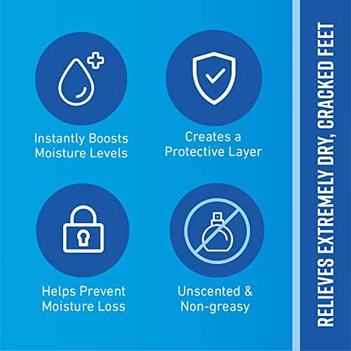 O'Keeffe's for Healthy Feet Foot Cream; Guaranteed Relief for Extremely Dry; Cracked Feet; Instantly Boosts Moisture Levels; 3.2 Ounce Jar; (Pack of 4)