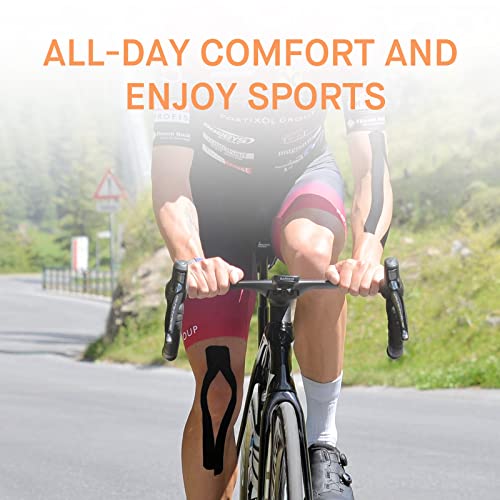 OK TAPE Kinesiology Tape, Basic Original Cotton Elastic Athletic Tape for Support and Recovery, Sports Tape Therapeutic Pain Relief, 2in×16.4ft Uncut Roll - Pink