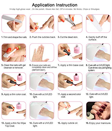 AIMEILI Soak Off U V LED Gel Nail Polish - Red Vixen (010) 10ml