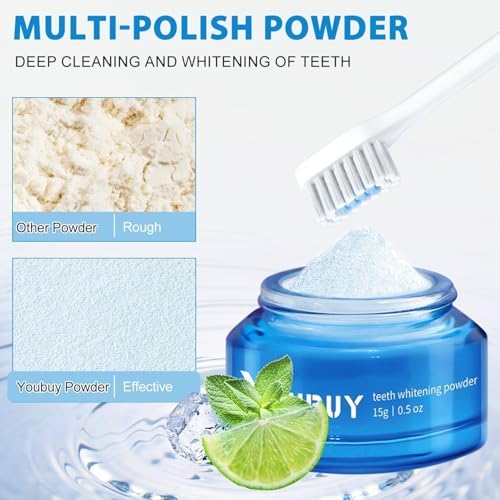 Teeth Whitening Powder, Teeth Whitening Toothpaste,White Tooth Powder,Instant,Stain Removal & Fresh Breath (2)
