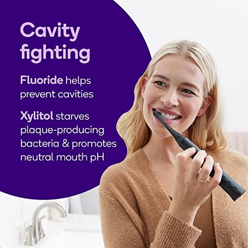 BURST Charcoal Whitening Toothpaste for Adults (4.7oz/2 Pack) | for Sensitive Teeth with Cavity Fighting Fluoride & Xylitol | Vegan | Gluten & SLS Free | Coconut Salt