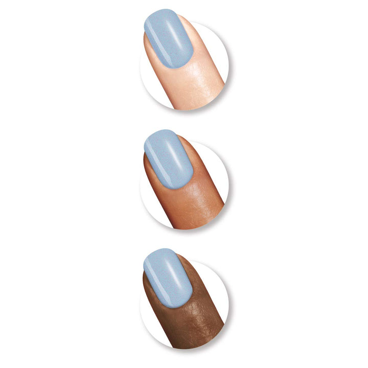 Sally Hansen Xtreme Wear, Iris Illusion, 0.4 Fl Oz, Pack of 1 with Blue Blitz, 0.4 Fluid Ounce