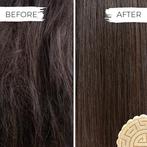 Viori Citrus Yao Shampoo and Conditioner Bar Set and Bamboo Holder - Made with Rice Water for Hair Growth - Handcrafted Sulfate Free Shampoo and Conditioner