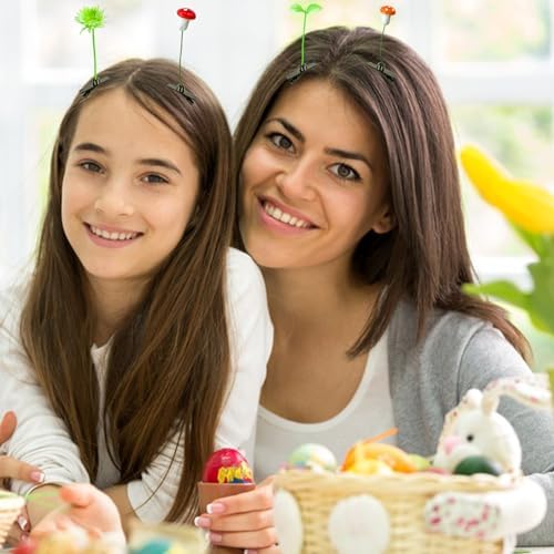 120 Pieces Bean Sprout Hair Clips,Funny Plant Hairpins,Mixed Style Flower Butterfly Mushroom Little Grass Barrette Hair Accessories for Women,Girls,Kids,Party