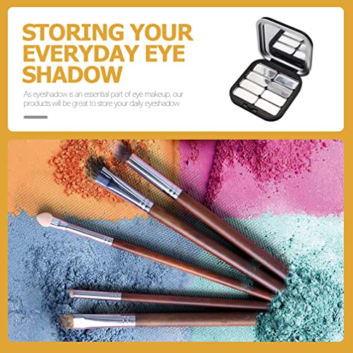 Beaupretty 2pcs Empty Lipstick Palette DIY Lipstick Lip Balm Blusher Containers Refillable Makeup Eyeshadow Storage Case Box with Mirror