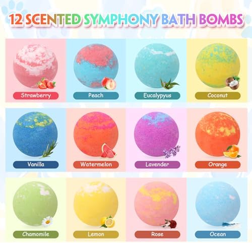 Bath Bombs for Kids with Surprise Inside Kids Bath Bombs with Toys for Boys Girls Handmade Fizzy Balls Bubble Bath Bomb Gift Set for Christmas New Year