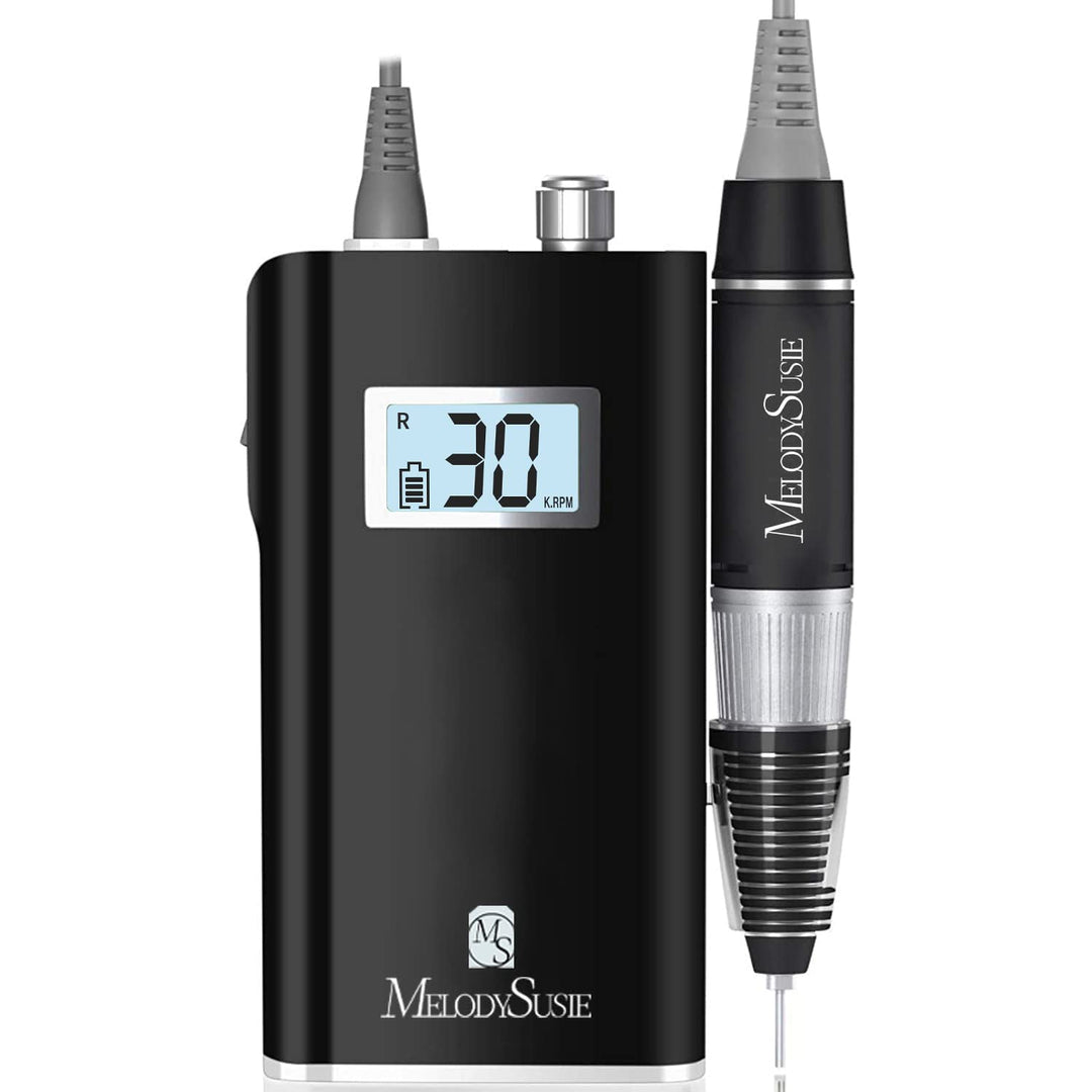 MelodySusie Professional Rechargeable 30000 RPM Nail Drill,SC320H Portable Electric E File Scamander, Acrylic Gel Grinder Tools