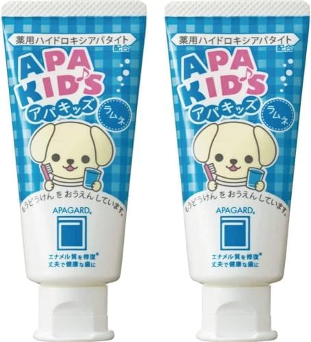 Apa-Kids toothpaste 60g | the first nanohydroxyapatite remineralizing toothpaste for kids (set of 2) .pack
