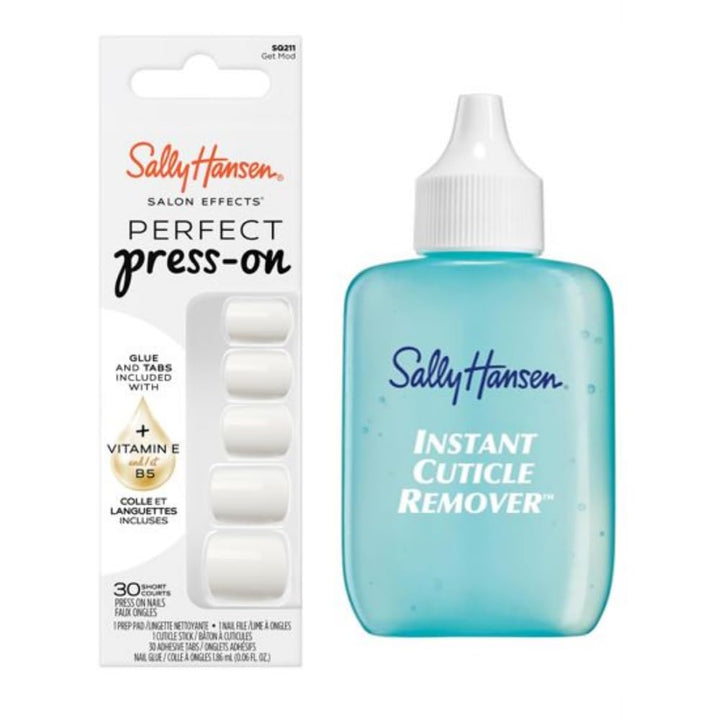 Sally Hansen Instant Cuticle Remover | Mod Design Press-On Nails – 30 Options