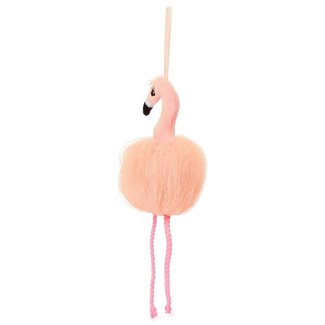 Juvale Pink Flamingo Loofah Bath Sponge Body Scrubber (3.5 x 11.5 in, 3 Pack)