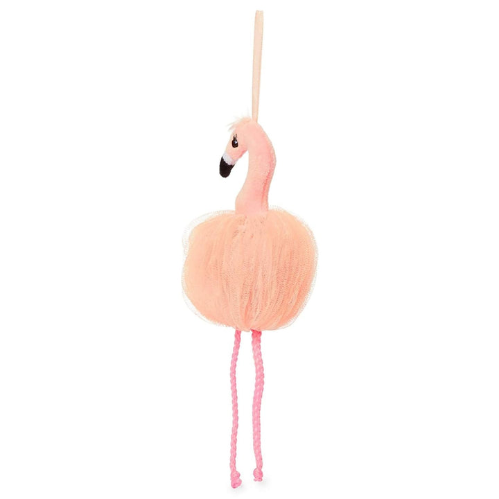 Juvale Pink Flamingo Loofah Bath Sponge Body Scrubber (3.5 x 11.5 in, 3 Pack)